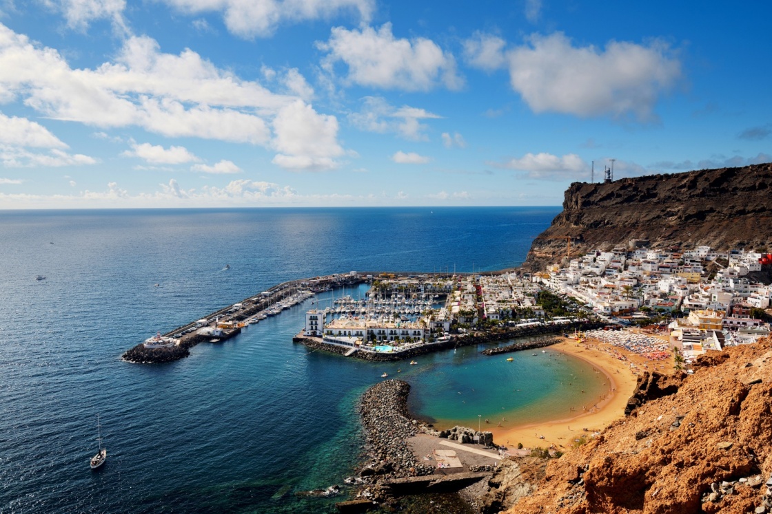 'Puerto de Mogan in Gran Canaria, Spain, Europe' - Kanariansaaret